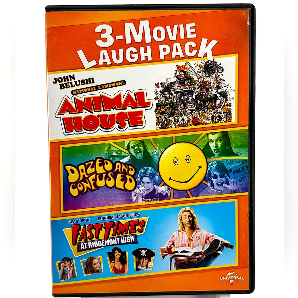 Animal House, Dazed And Confused and Fast Times at Ridgemont High on DVD